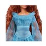 Mattel Disney La Petite Sirène Poupée La Petite Sirène Ariel Humaine, Avec Robe Bleue À Volants Et Chaussures Amovibles, 5 Point