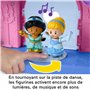 Fisher-Price Princesses Disney Coffret Little People, Château lumières Magiques et Danse Jouet Musical avec Figurines Cendrillon