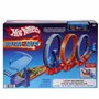 Hot Wheels Coffret Ultra Hots Looping en Folie avec 3 Loopings Et 1 Voiture À L’Échelle 1/64, À Collectionner, Jouet Enfant, Dès