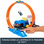 Hot Wheels Coffret Super Poste de Police Hot Wheels City avec véhicule en métal à l’échelle 1/64, Un looping réglable pour Varie