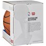 Wilson Ballon de Basket, NBA OFFICIAL GAME BALL, pour jeu en salle, Cuir, Taille : 7, Marron