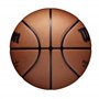 Wilson Ballon de Basket, NBA OFFICIAL GAME BALL, pour jeu en salle, Cuir, Taille : 7, Marron