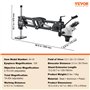 VEVOR Microscope Multidirectionnel Grossissement 7X-45X, Microscope à Bijoux avec Support à Ressort, Support Incrusté de Micro B