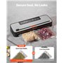 VEVOR Machine Sous Vide Alimentaire, 100 W, Machine à Emballer Mise Sous Vide Aliments 60 kPa, Appareil de Scellage à Air Automa