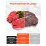 VEVOR Machine Sous Vide Alimentaire, 100 W, Machine à Emballer Mise Sous Vide Aliments 60 kPa, Appareil de Scellage à Air Automa