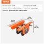 VEVOR Chariot Porte Palan Électrique Capacité Charge 0,5 T Chariot à Poutre Poussée Acier Allié Largeur Réglable 60-120 mm avec 