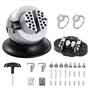 VEVOR Boulet de Graveur 78 mm Étau de Gravure Base Rotative à 360° Étau à Boule Mâchoire Réglable avec 30 Accessoires Outil de R