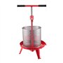 VEVOR Pressoir à Fruits Manuel 14 L, Presse à Vin Panier en Acier Inoxydable, avec Poignée en T et Structure Triangulaire, Press