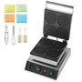 VEVOR Gaufrier Commercial 1750 W, Appareil à Gaufres Rondes Capacité 4PCs, en Acier Inoxydable, Antiadhésif, avec Contrôle de la