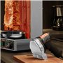 VEVOR Couteau à Kebab Électrique 80 W, Trancheuse à Viande Turc Shawarma Döner Kebab Commerciale en Inox, Coupe-gyro avec 2 Lame