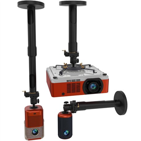 Support de projecteur Universel - Support de Plafond ou Mural réglable pour Mini-projecteurs de Bureau et domestiques - Mouvemen