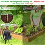 Arrosage Goutte à Goutte Solaire 2025, Kit Arrosage Automatique Solaire Interieur Exterieur à Programmateur et 15m Tuyau D'arros