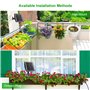 Arrosage Goutte à Goutte Solaire 2025, Kit Arrosage Automatique Solaire Interieur Exterieur à Programmateur et 15m Tuyau D'arros