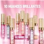 Revlon Super Lustrous Glimmer Gloss – Gloss repulpant lèvres hydratant, lip gloss brillant, maquillage pour les lèvres, 002 Pink