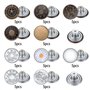 50 Pièces Boutons de Jeans Métalliques - Remplacement Sans Couture Pour Pantalon, Instantanés Réglables Amovibles - 10 Styles Av