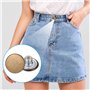 50 Pièces Boutons de Jeans Métalliques - Remplacement Sans Couture Pour Pantalon, Instantanés Réglables Amovibles - 10 Styles Av