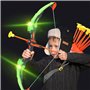 AUVIM Arc Jeu de tir à l'arc flèche et Arc pour Enfants avec Feux Flash LED 1 Cible 10 flèches 1 Support de flèche Jeu d'arche d
