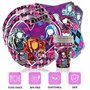 61PCS Monster Thème Couverts De Fête, Party Décorations Enfant Pour Anniversaire,Set de Vaisselle de Fête pour Fille,Anniversair