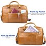 SPAHER Sacoche Ordinateur Homme Cuir Cartable Homme Cadeau Homme 15.6 Pouces Porte Document Homme Cuir Sac à Main Sac Bandoulièr
