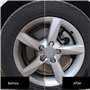 MZY1188 Brosse de Nettoyage de Roue de Voiture, Brosse de Nettoyage de Gommage de Jante de Pneu de Roue de Voiture Outil de Lava