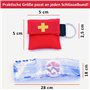 Worldconnection Lot de 10 masques de respiration Rouge CPR