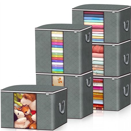 FAMKEEP Lot de 6 Sac de Rangement Vetement