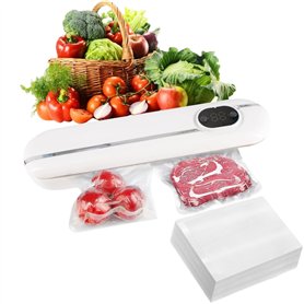 Machine Sous Vide Alimentaire 5 en 1, Appareil Sous Vide Alimentaire avec Mode Sec et Humide, 100 Sacs Sous Vide Inclus, Emballe Machine Sous Vide Alimentaire 5 en 1