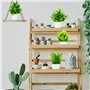 Purpledi 6 Pièces Mini Plantes Artificielles Verdure Plastique Faux Plantes avec Pot, Fausse Plante Interieur, Plante Artificiel