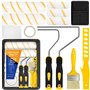 BBLTIFF Lot de 12 Pinceaux Peinture et Rouleaux Peinture Murs et Plafonds