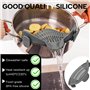 LURNODY Passoire Clipsable Universelle en Silicone, Passoire Snap, Passoire de Cuisine en Silicone, Nettoyage Rapide pour égoutt
