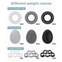 Lot de 10 Hand Grip Musculation Avant Bras,Musculation Main,Balle Reeducation Main en Silice,Améliore la Flexibilité et la Force