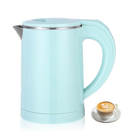 Hixava 600ML Petite Bouilloire Électrique 600W Bouilloire Portable Mini Bouilloire de Voyage en Acier Inoxydable Rapide Bouillir