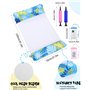Lot de 2 matelas gonflables pour piscine - Hamac à eau pour adultes et enfants - Jouet d'eau avec filet 4 en 1 - Matelas gonflab