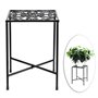 SUMNACON Support de pot de fleurs en métal pour intérieur et extérieur (plante non incluse)