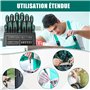 HYCHIKA 51 Pcs Kit Tournevis, Lot Tournevis Magnétique, Comprenant Tournevis de Précision, Tournevis Cruciforme, Tournevis Plat,