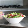 Table'Colors Lot de 6 Saladiers Blancs Réutilisables 3 L - Passe au micro-onde et lave-vaisselle - Idéal pour Salades, Taboulé, 
