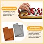 GZCZCC 2 Pièce Tapis de Cuisson Silicone pour Four 30x40cm Tapis à Gâteaux Roulé Plaque Gâteau Four Plaque Génoise Silicone Plaq