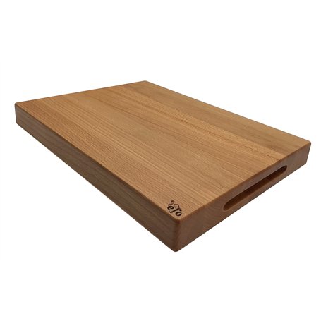 efo Grande Planche à Découper Rustique en Bois Dur pour le Service et la Découpe– Grosse Bloc à Découper - Taille 40x30x4cm