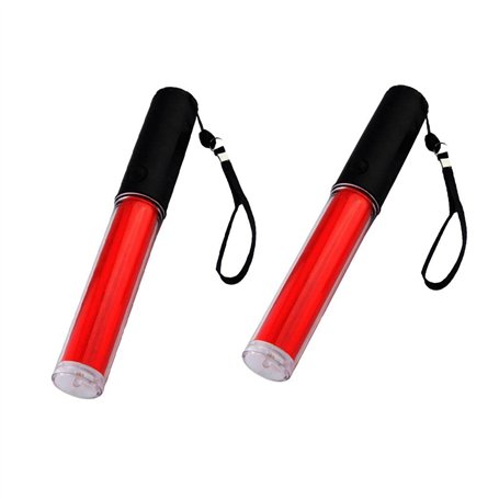 2x Bâtons Fluorescents Fluo en Plastique Durable pour Signalisation Routière