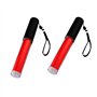 2x Bâtons Fluorescents Fluo en Plastique Durable pour Signalisation Routière