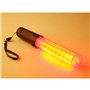 2x Bâtons Fluorescents Fluo en Plastique Durable pour Signalisation Routière, Baguette de Trafic de signal d'orchestre LED Lampe
