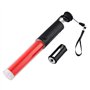 2x Bâtons Fluorescents Fluo en Plastique Durable pour Signalisation Routière, Baguette de Trafic de signal d'orchestre LED Lampe