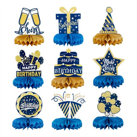 Décoration de table de centre de table joyeux anniversaire