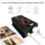Iriisy Onduleur 12 V 220 V 6000W Convertisseur de Transformateur avec 2 Ports USB 2,1 A pour Voiture Camion