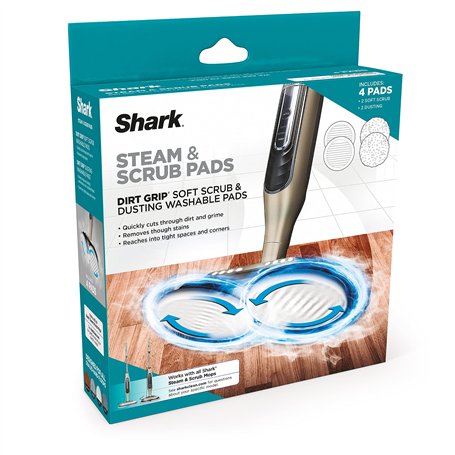 Shark XKITP7000D Soft 2 Tampons lavables à la vapeur et à récurer
