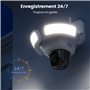 AOSU Camera Surveillance Exterieur Filaire - 3K 5MP Caméra WiFi Extérieur avec 2600 lumens Projecteur - 3 PIR Couverture 360 Deg