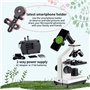 MAXLAPTER Microscope Professionnel pour l'École, Le Laboratoire et Les Étudiants - Pour Enfants et Adultes - Avec Lames et Adapt