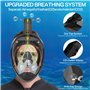 MAISITOO Masque de Plongée Intégral 180° avec Tuba Pliable et Système Dry-Top | Notre Meilleur Masque de Snorkeling pour Adulte 