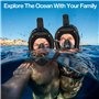 MAISITOO Masque de Plongée Intégral 180° avec Tuba Pliable et Système Dry-Top | Notre Meilleur Masque de Snorkeling pour Adulte 