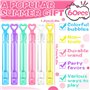 Mini Tubes de Bulles de Savon Enfant-en 6 Couleurs Bâtons à Bulles avec poignée en Forme